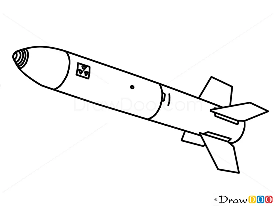 Как рисовать ядерную бомбу