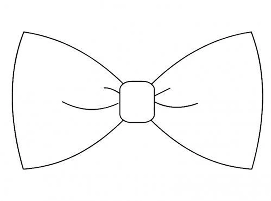 Бантик для открытки шаблон. Бантик трафарет для вырезания. Бант раскраска. Бант шаблон. Галстук бабочка трафарет для вырезания.