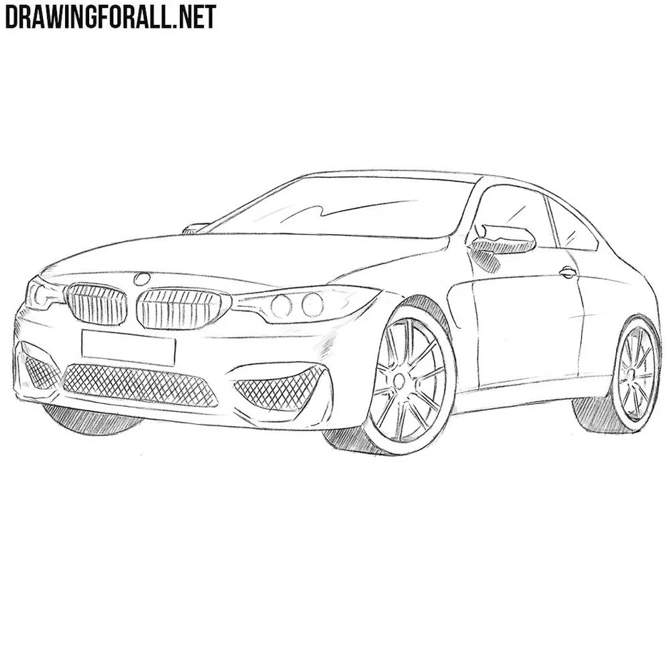 Bmw m4 рисовать