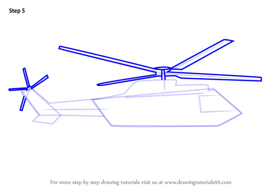 Видео как нарисовать военный вертолет