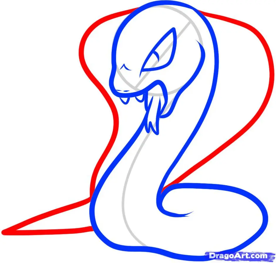 Легкий рисунок змей. Змея карандашом. Поэтапное рисование змеи. Поэтапное рисование кобры. Кобра рисунок карандашом.