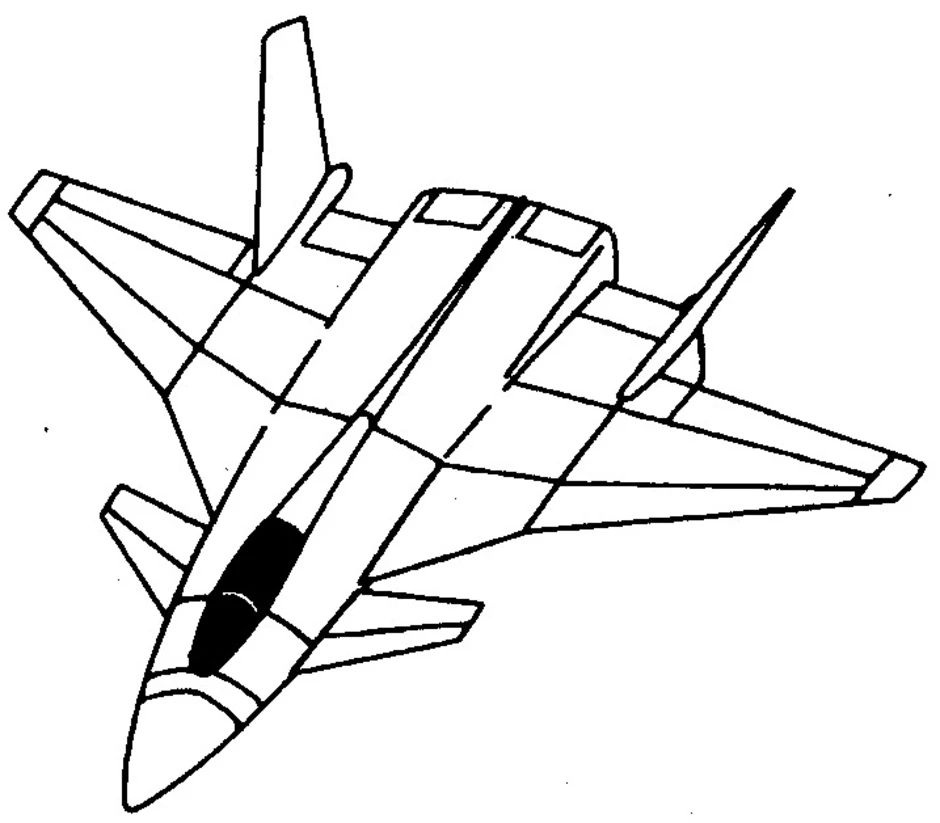 Истребитель рисовать военный