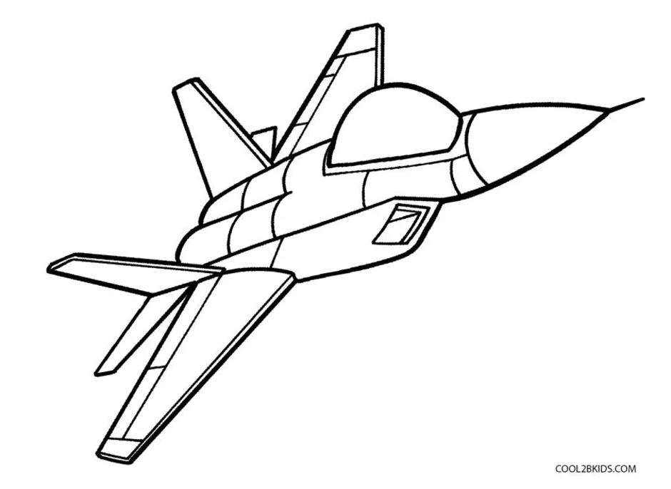Военный истребитель нарисовать