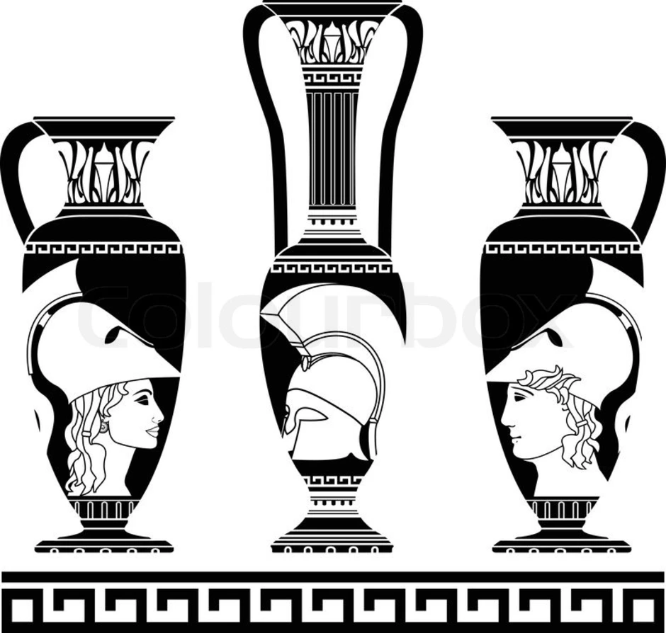 Рисунки греческих ваз 5 класс. Греческие вазы. Египетские вазы. Греческие вазы рисование. Греческая ваза с орнаментом.