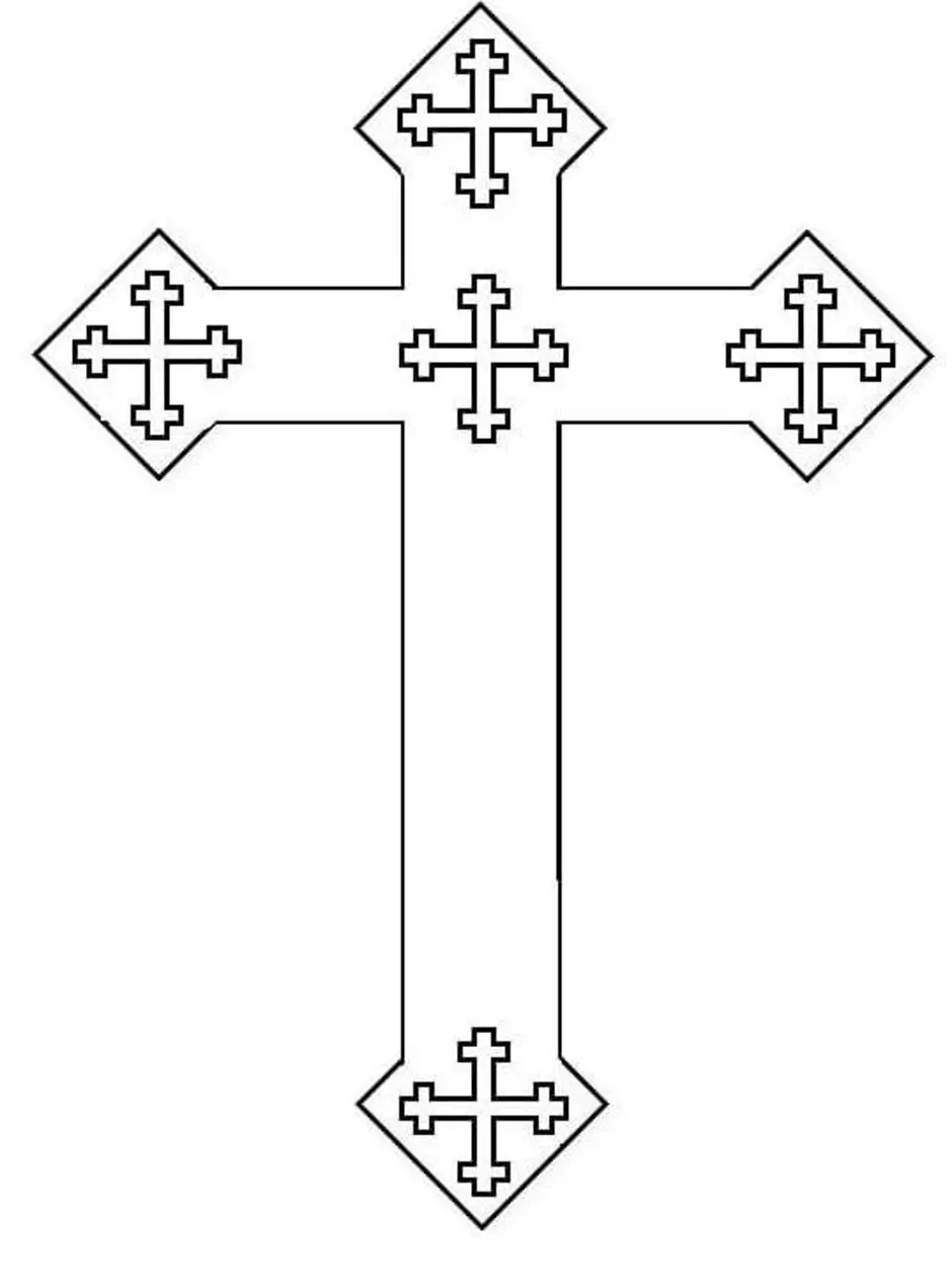 Как нарисовать православный крест