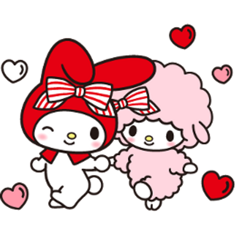 Кура из hello kitty. Мелоди из Хэллоу Китти. Мелоди Китти и курами. Курами и Мелоди Хэллоу Китти. Милые рисунки для валентинок.