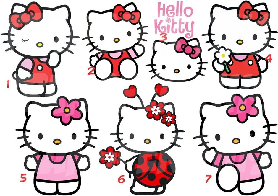 Нарисовать друзей hello kitty