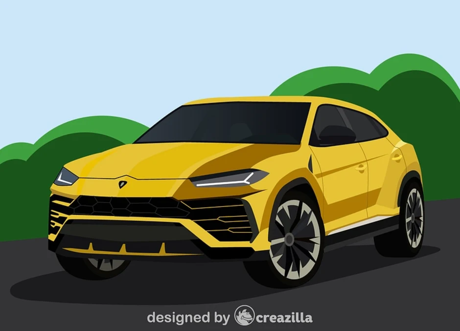 Как нарисовать lamborghini urus