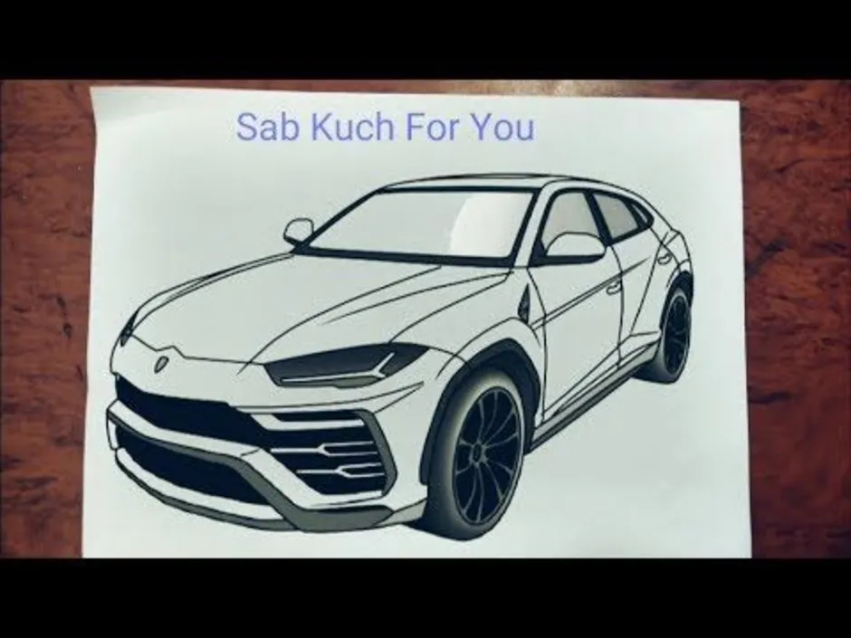 Как нарисовать lamborghini urus