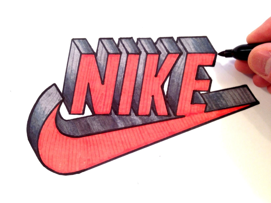 Как нарисовать nike