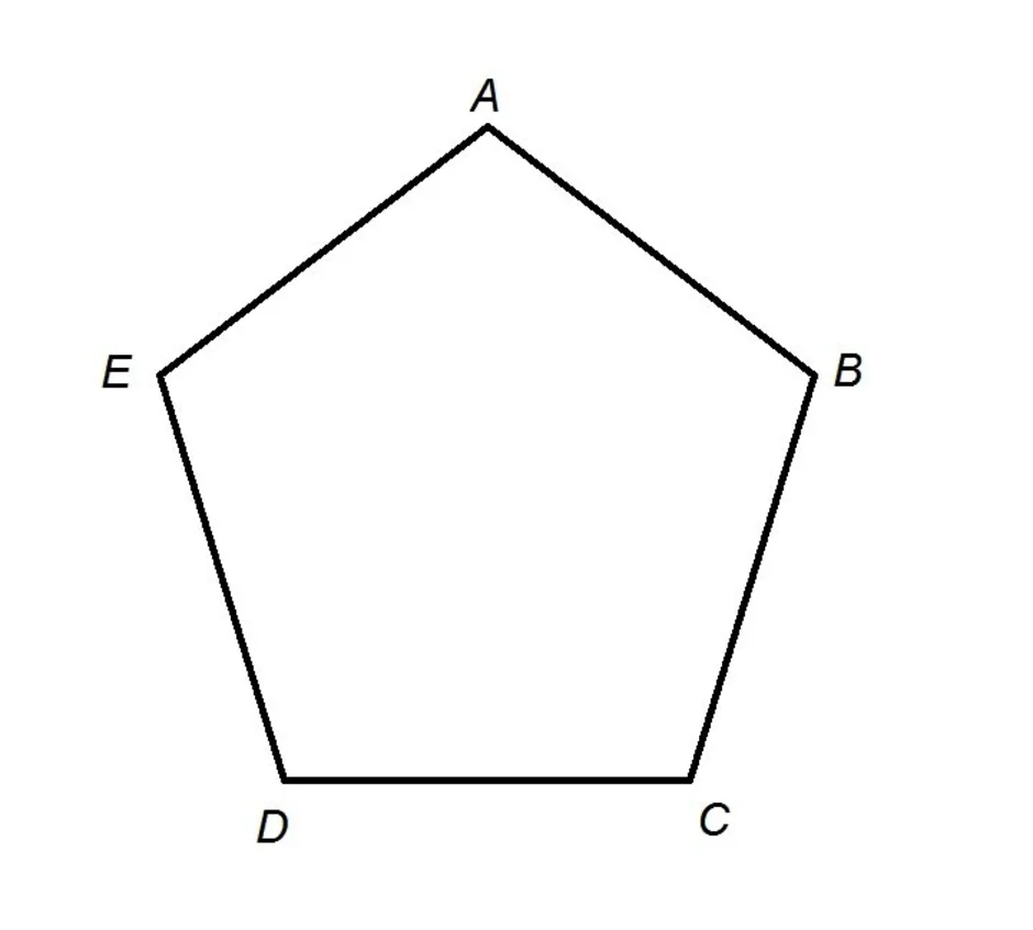 Фигура 5 сторон. Правильный пятиугольник Пентагон. Пентагон форма пятиугольника. Правильный пятиугольник трафарет. Правильный пятиугольни.