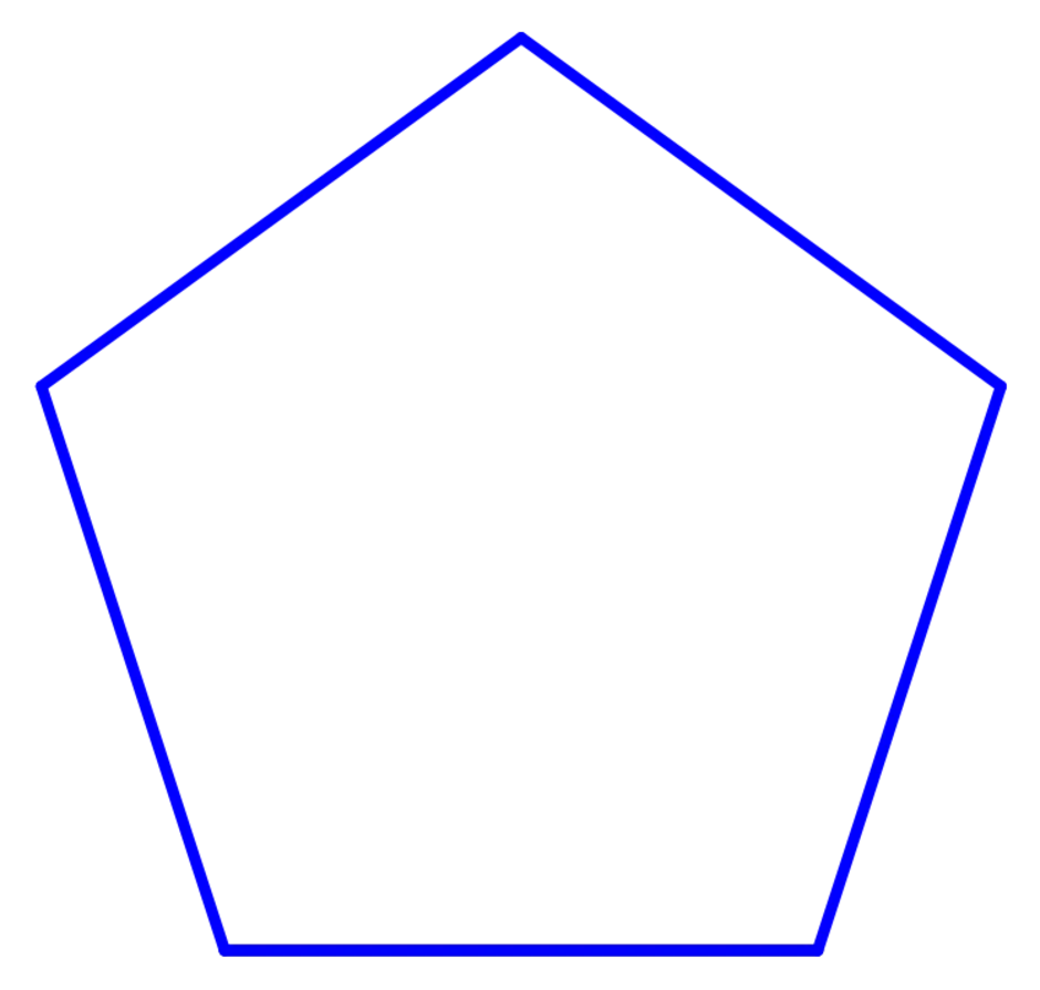 Как нарисовать идеальный пятиугольник