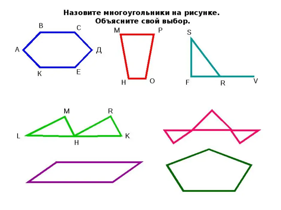 4 многоугольника