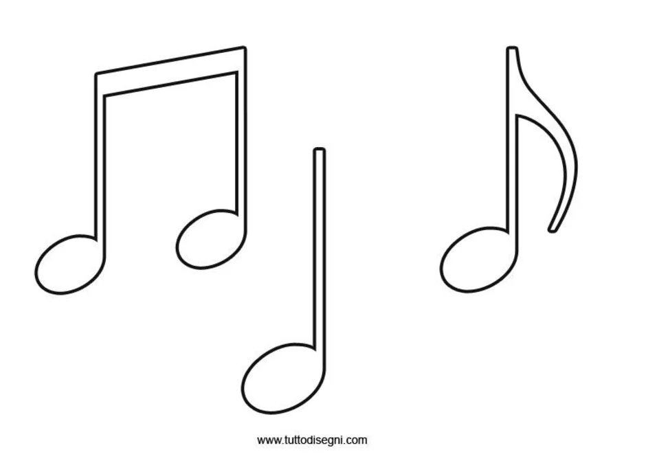 Как нарисовать ноты. Ноты раскраска. Нотки раскраска. Раскраска нотки для детей. Ноты контур.