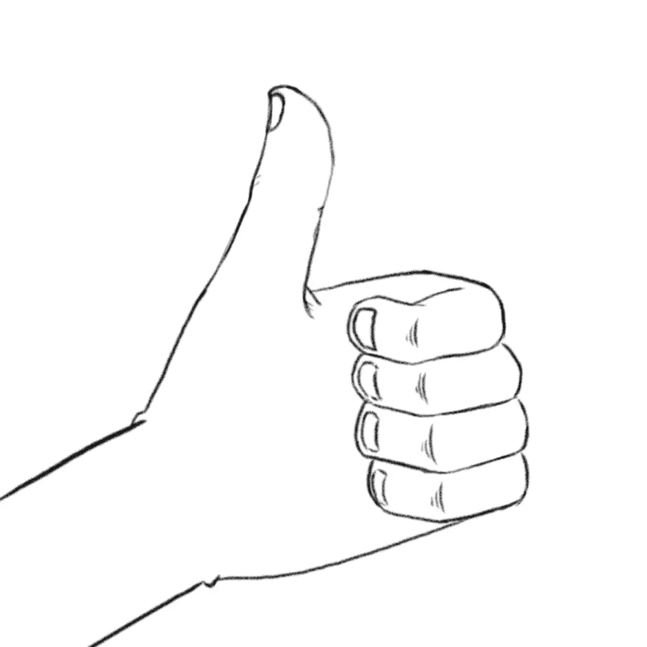 Большой палец легкие. Палец вверх. Палец вверх рисунок. Рука класс рисунок. Класс палец.