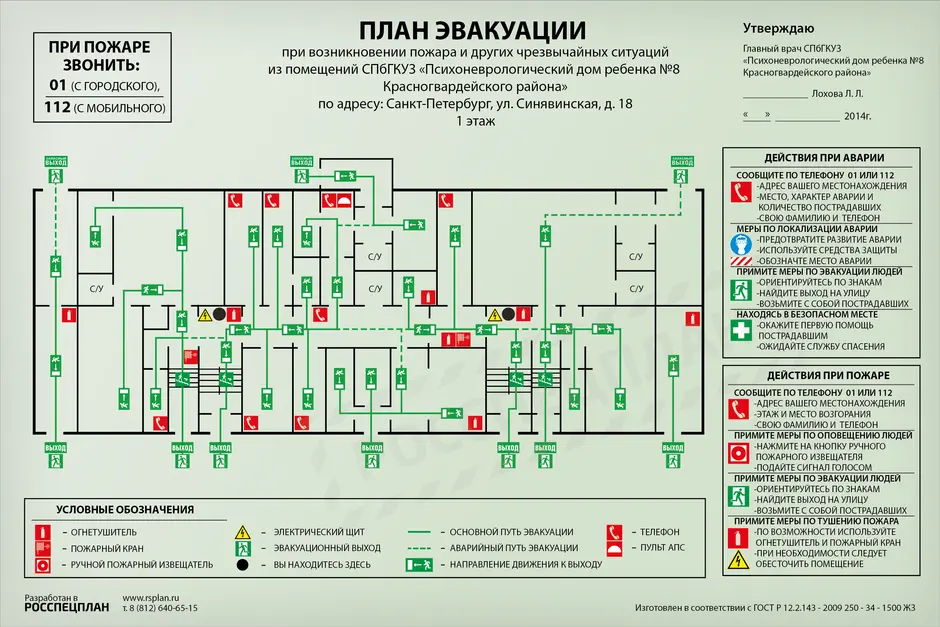 План эвакуации как рисовать