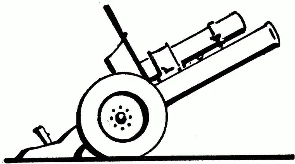 Как рисовать пушку для детей