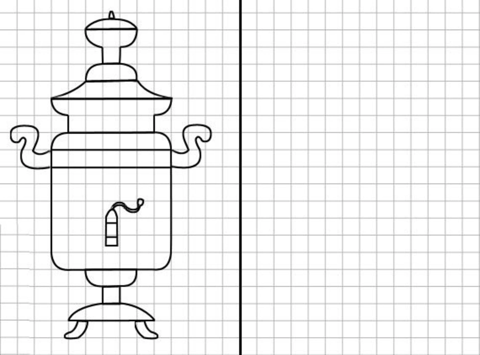 Картинки для срисовки самовар