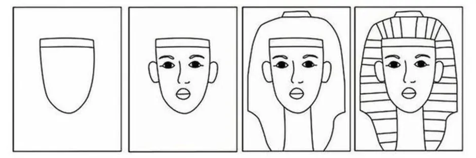 Рисование в подготовительной группе маска. Маска фараона Тутанхамона изо. Маска фараона Тутанхамона изо 5. Маска Тутанхамона для изо. Древний Египет маска фараона.