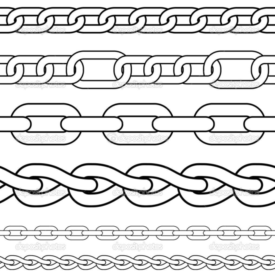 Как красиво нарисовать цепь