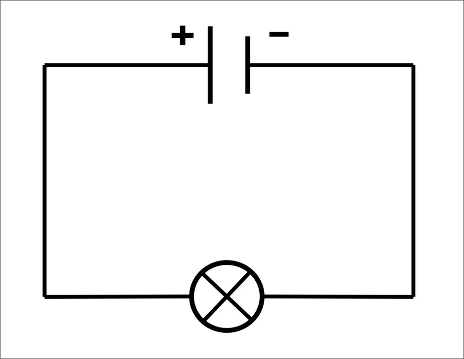 Как рисуется батарейка на схеме