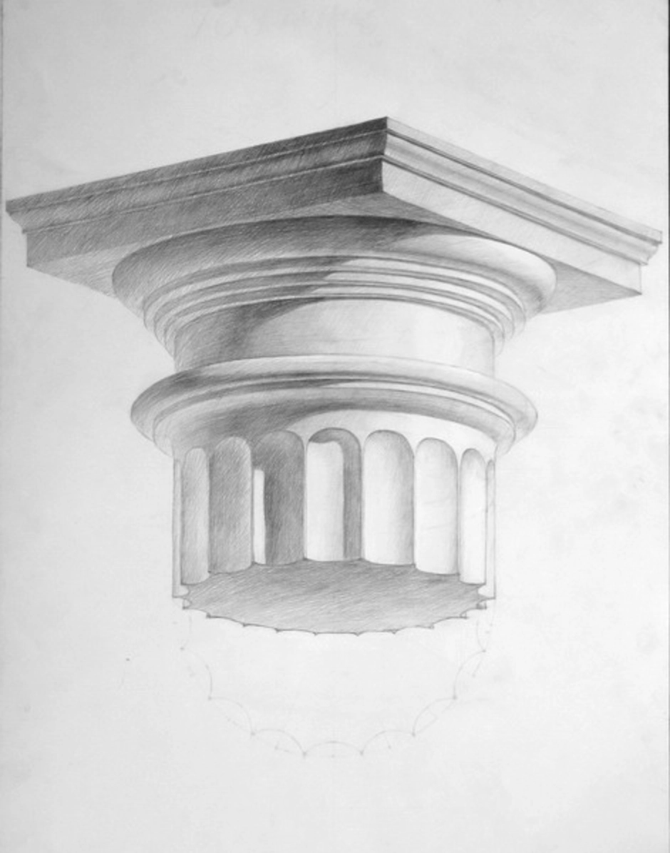 Капитель рисунок академический