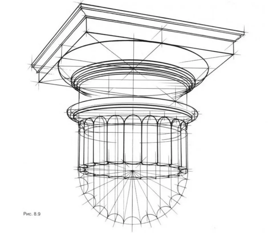 Ионическая капитель рисунок академический