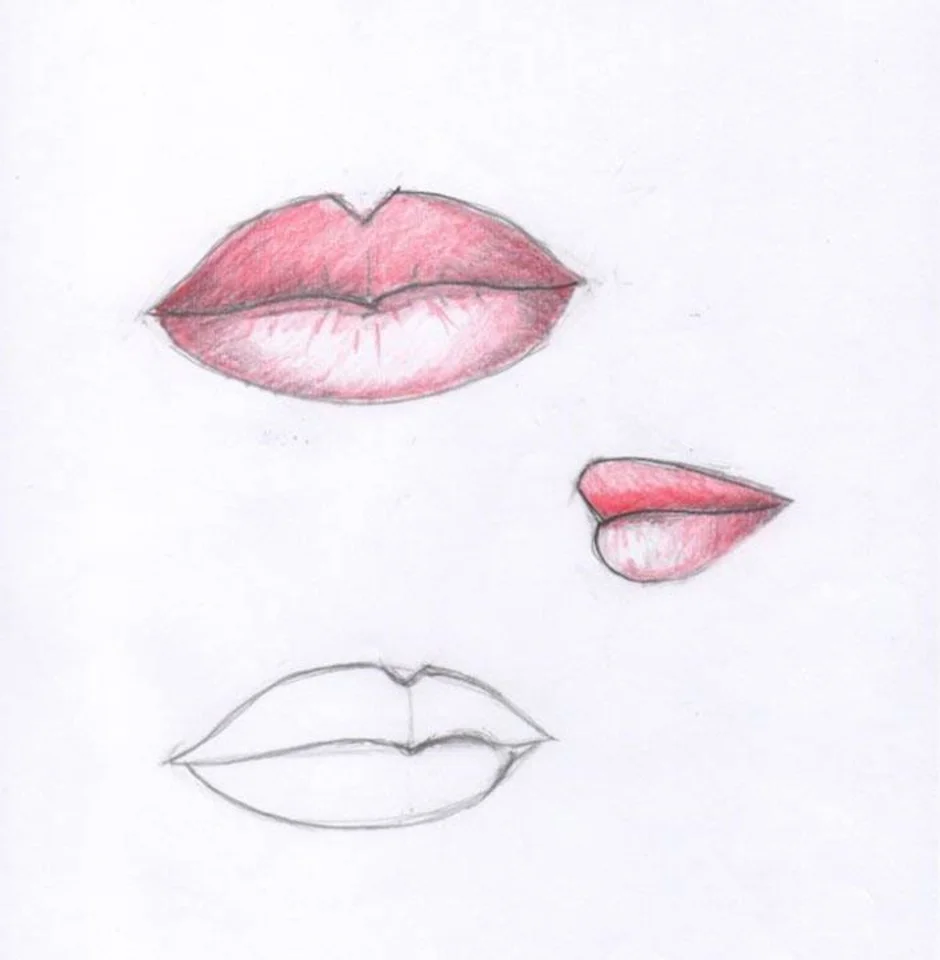 Губы карандашом легко. Карандаш для губ. Губы для срисовки. Рисование губ карандашом. Рисунки для срисовки губы.