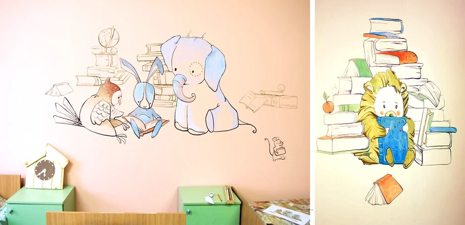 Как сделать красивые объемные рисунки на стене