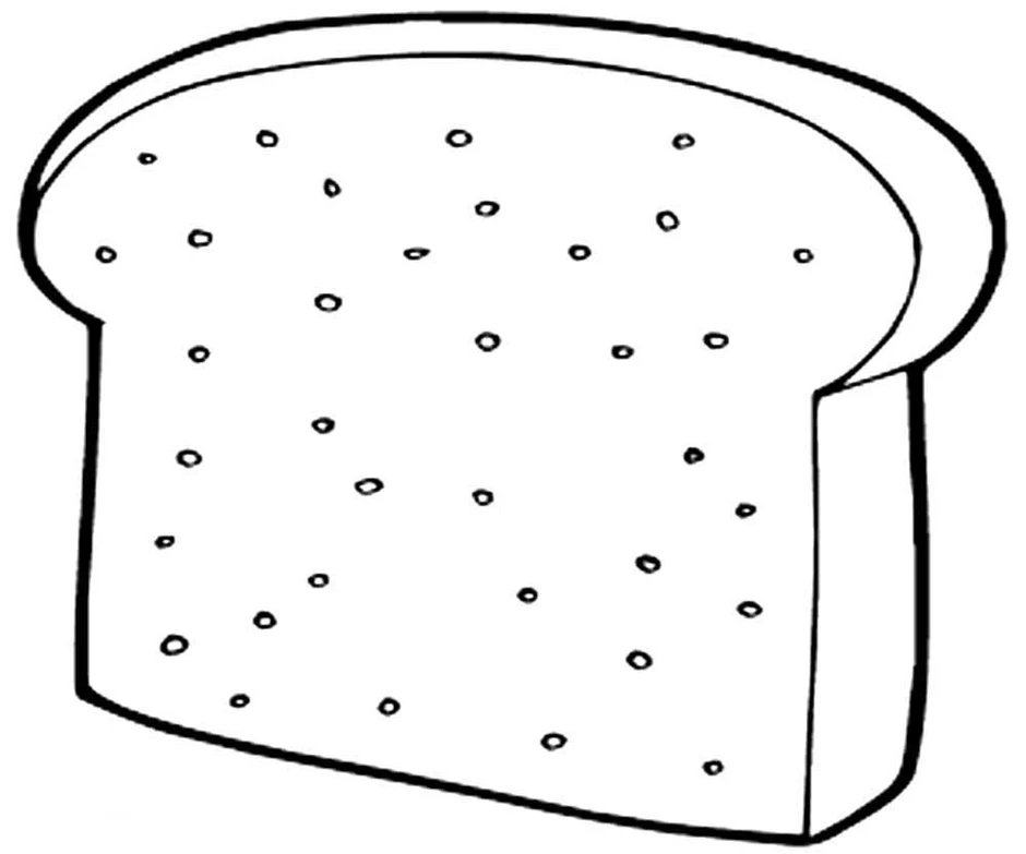 Раскраски для девочек и мальчиков хлеб