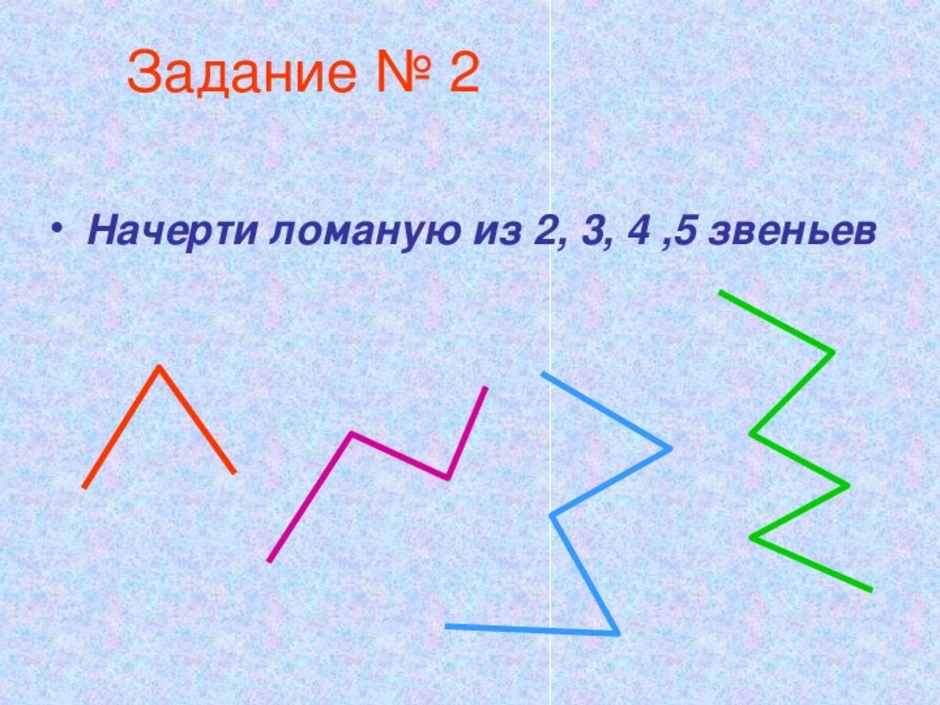 Ломаная из 3 звеньев 1 класс рисунок фото