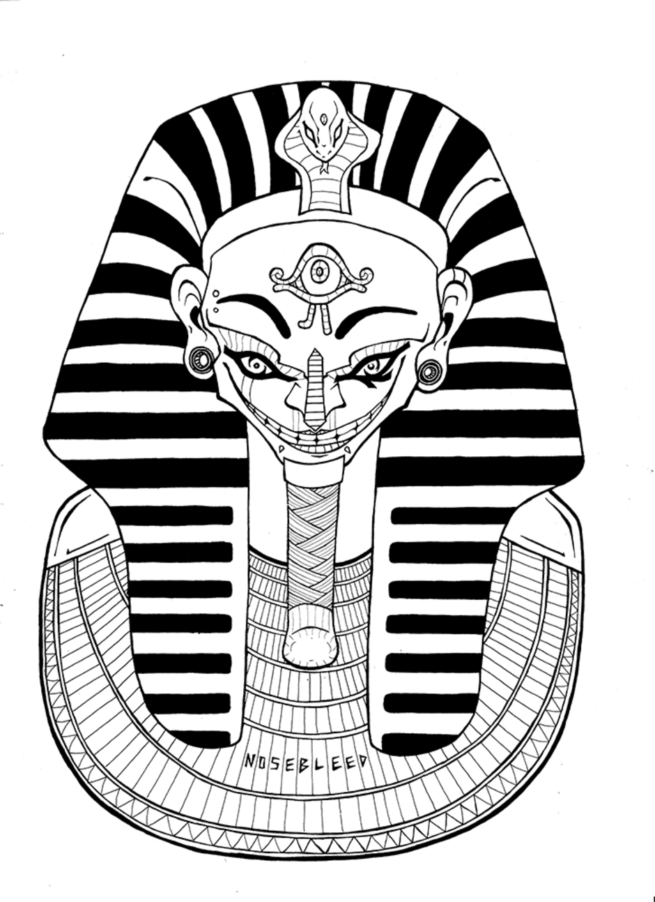 Маска фараона рисунок 5. Фараон Египта Тутанхамон эскиз. Тату Египет Тутанхамон эскизы. Маска фараона Тутанхамона рисунок. Маска Тутанхамона.