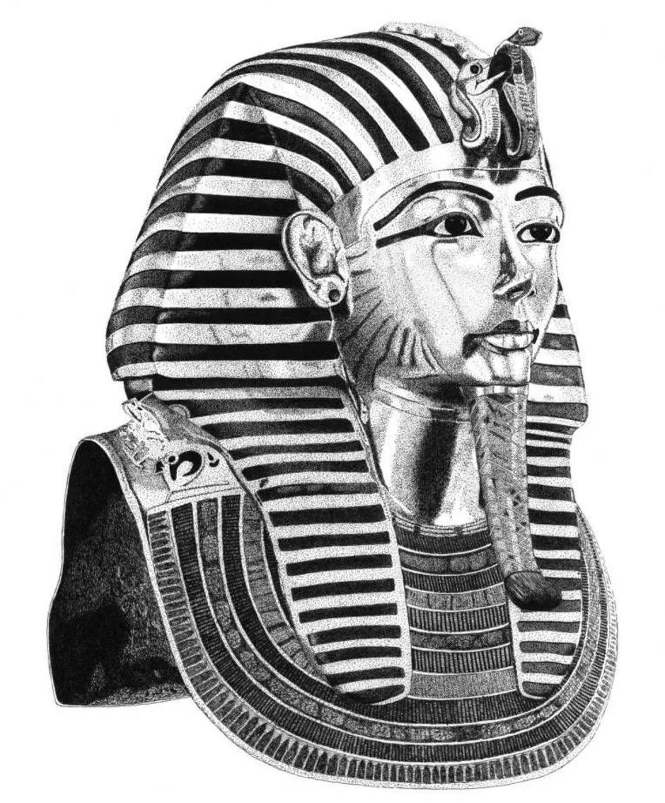 Маска тутанхамона 5 класс. Фараон Египта Тутанхамон эскиз. Маска Тутанхамона. Маска Тутанхамона для изо. Фараон Тутанхамон тату.