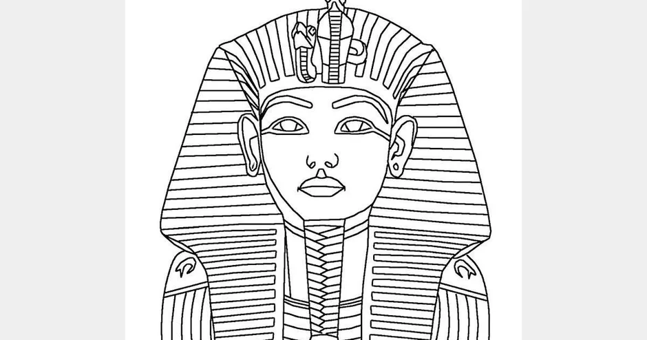 Маска фараона рисунок (43 фото) » Рисунки для срисовки и не только