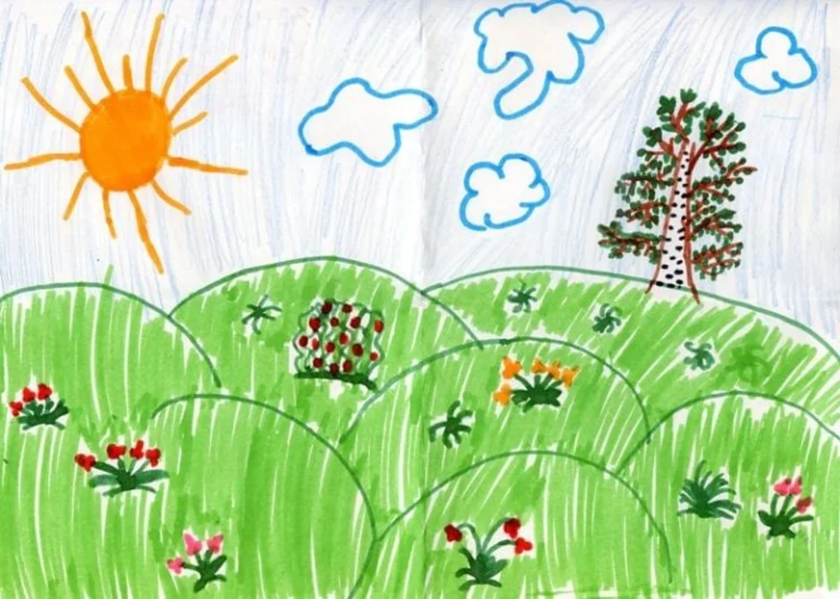 Конспект на тему лето. Рисунок лето. Рисование на тему лето. Рисунок на летнюю тему. Детские рисунки на тему лето.
