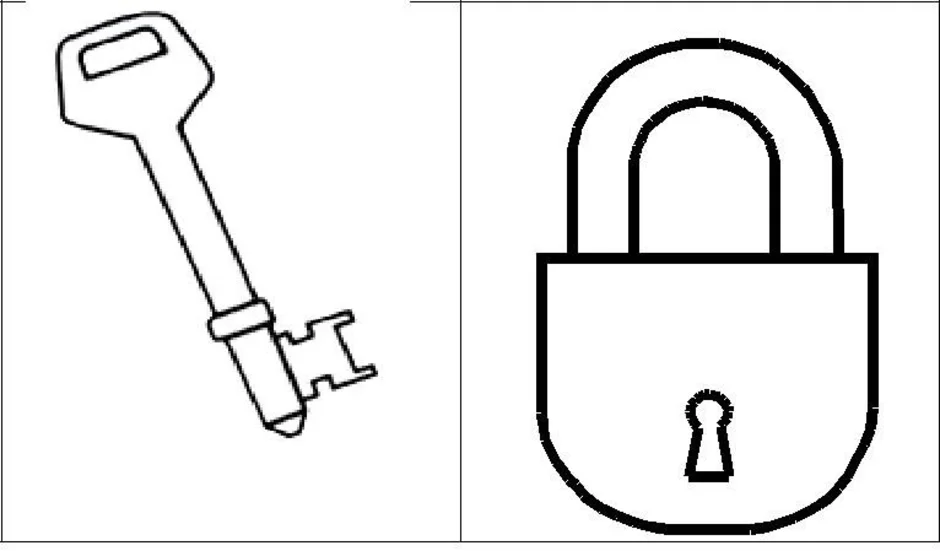 Замок навесной картинка рисунок
