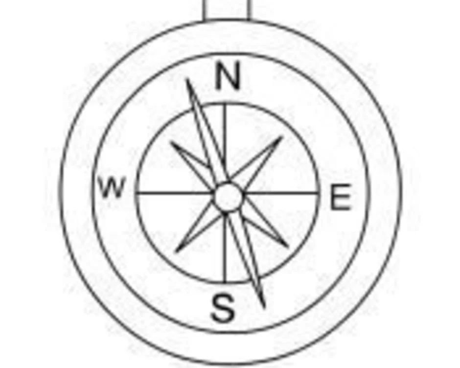 Компас рисунок простой