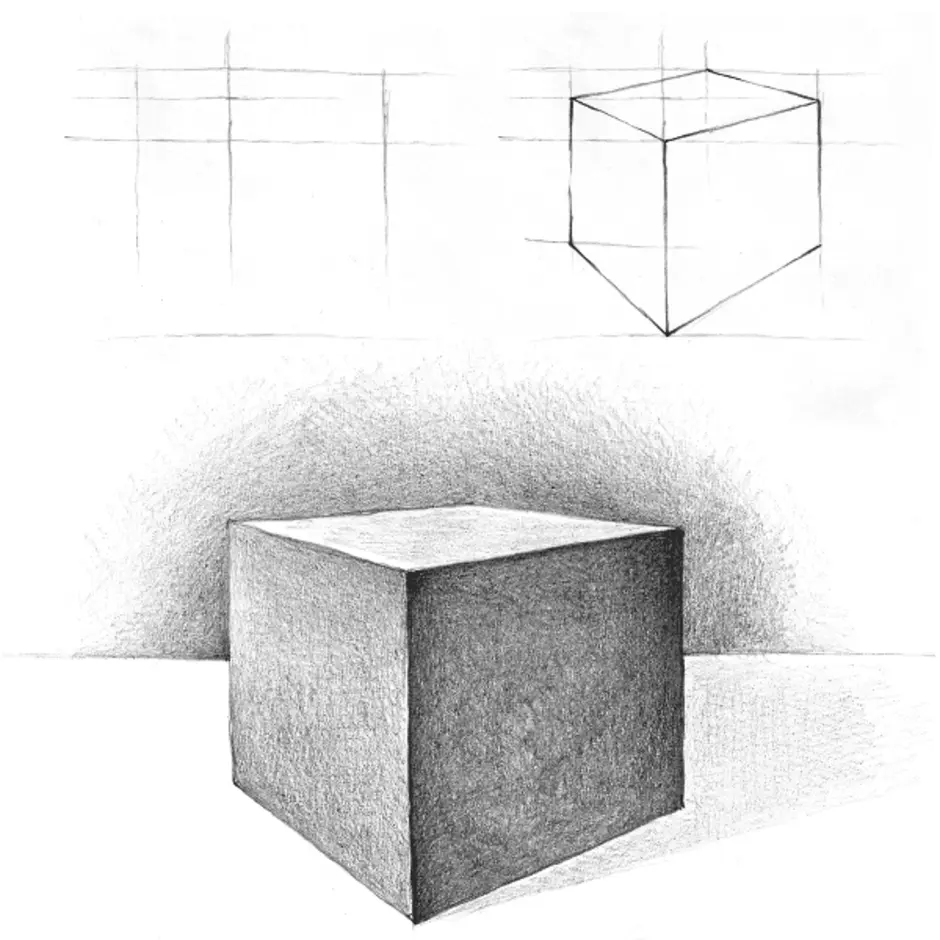 Рисование куба карандашом поэтапно презентация 3 класс