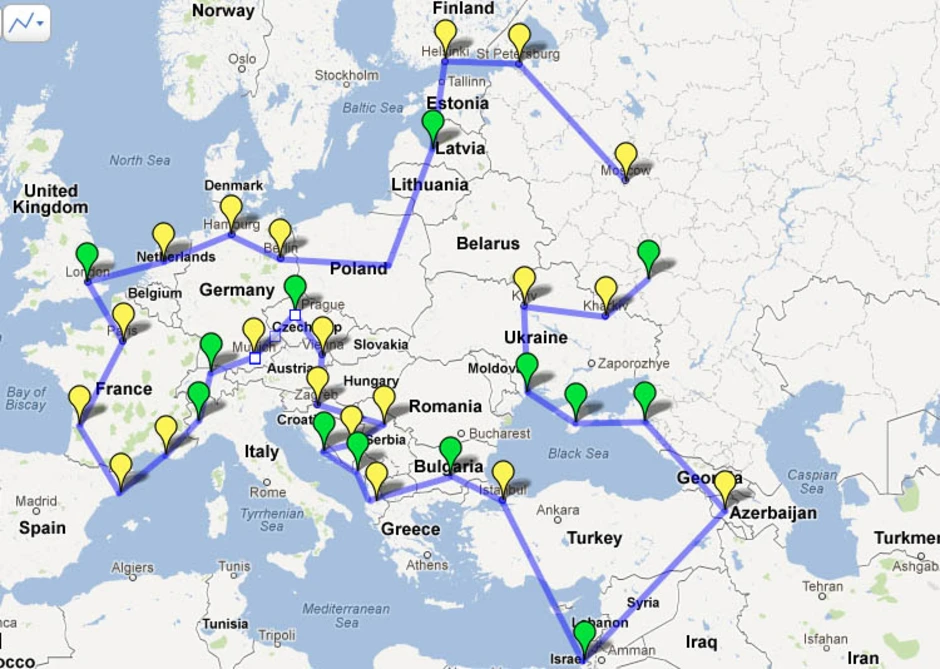 Маршрут через россию. Карта маршрута. Маршрут путешествия по Европе. Схема маршрута путешествия. Туристический маршрут.