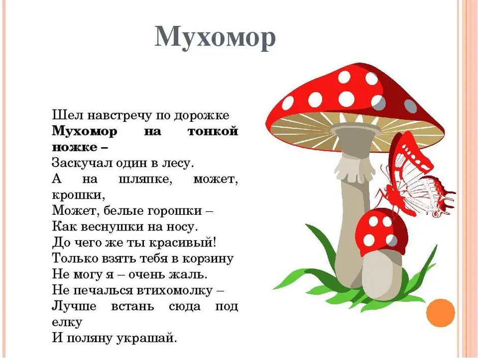 Мухомор 2 класс рисунок