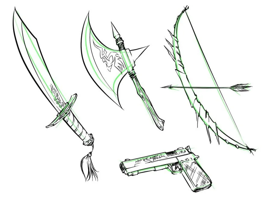 Оружие поэтапно. Оружие для рисования. Рисунки карандашом оружие. Оружие для срисовки. Рисунки для срисовки оружие.