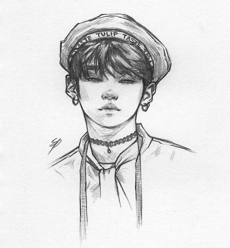 Рисунок феликса из stray kids