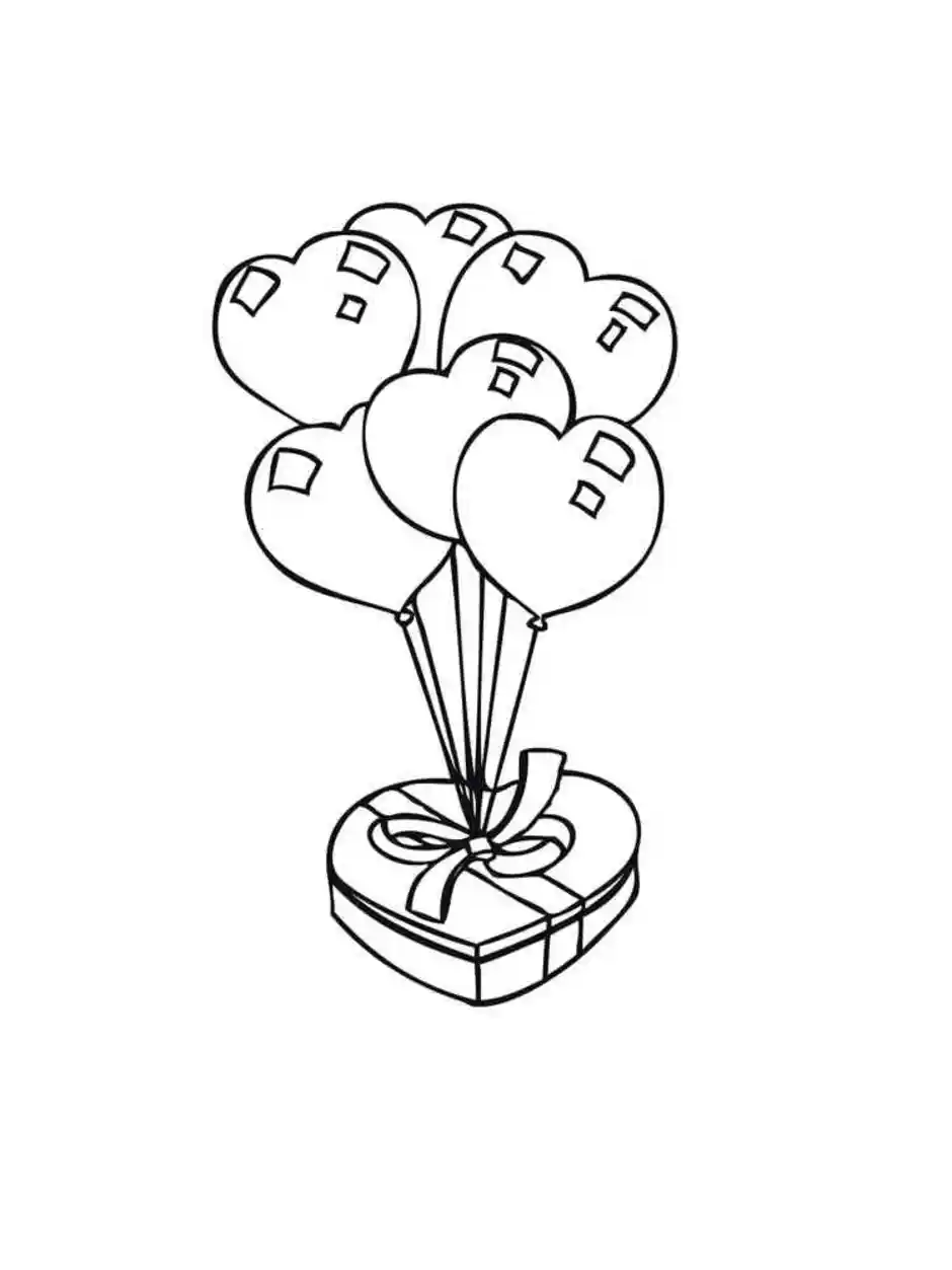 Рисунки для срисовки воздушные шарики (31 фото)