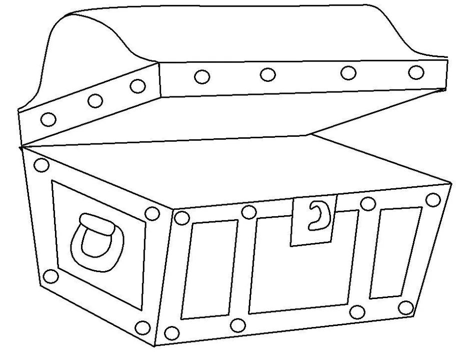 Как нарисовать сундук с сокровищами