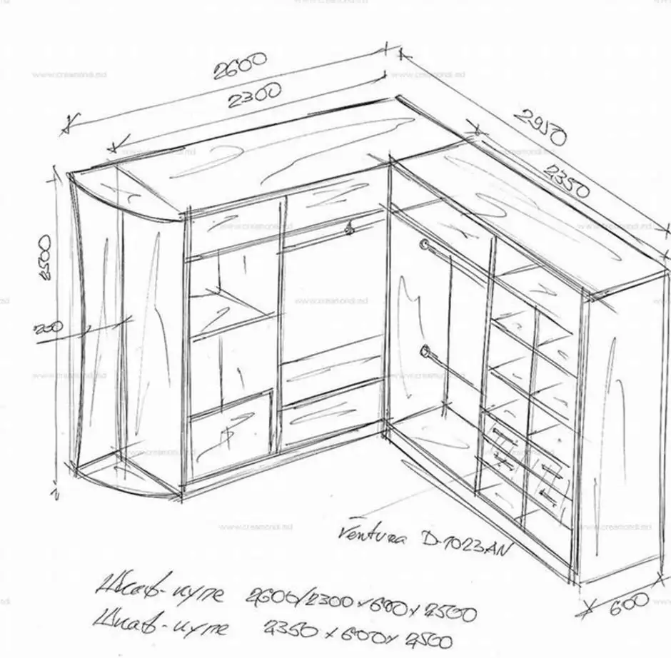Угловой шкаф конструкция