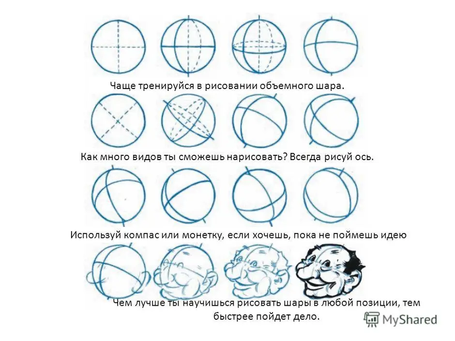 Забавы карандашом эндрю. Как рисовать окружность. Этапы рисования шара. Как рисовать круг. Как научиться рисовать круг.