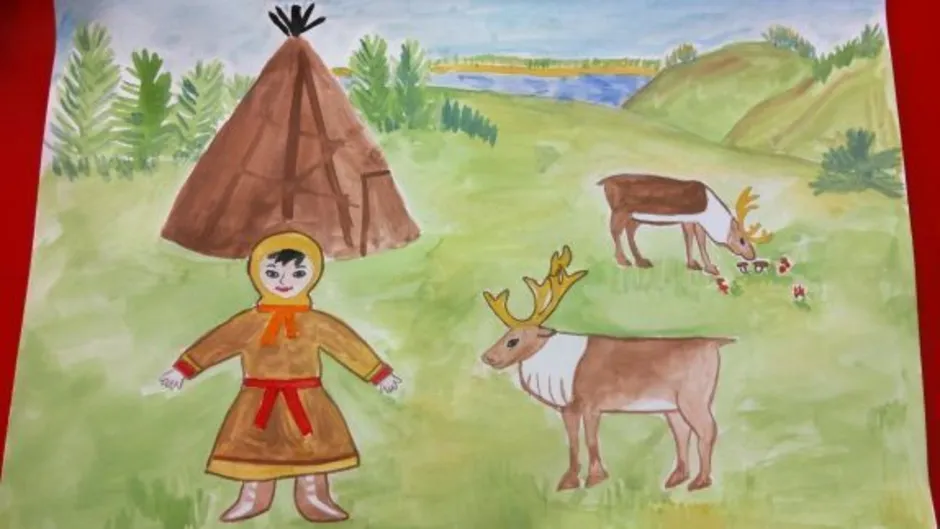 Как я представляю тундру рисунок. Тундра рисунок. Рисунок на тему тундра. Тундра рисунок для детей. Детский рисунок тундры.