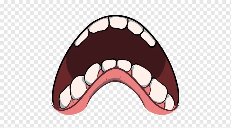 Рот устает. Грустный рот. Испуганный рот. Злые зубы. Мультяшные рты.
