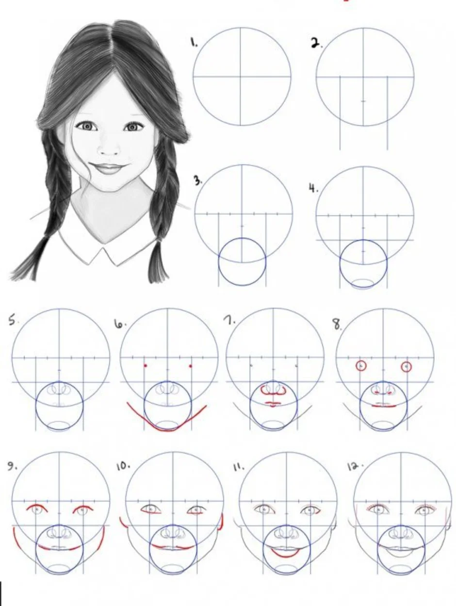 Поэтапно нарисовать лицо девушки карандашом для начинающих. Портрет девушки поэтапно. Рисунок лица девушки по этапно. Девушка карандашом поэтапно. Нарисовать лицо девушки карандашом поэтапно.