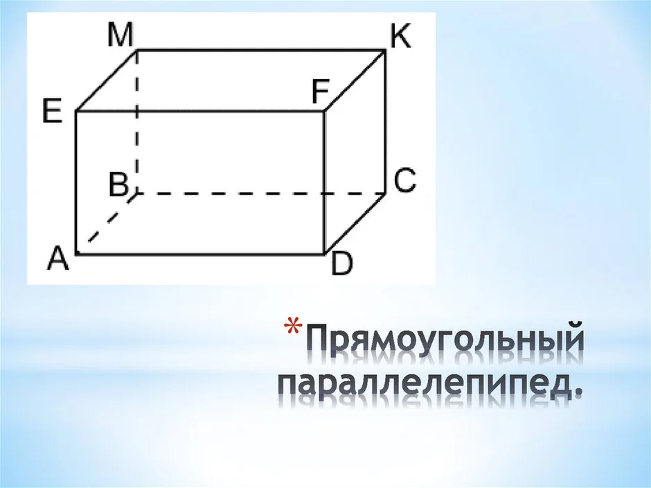 Прямоугольный параллелепипед картинка